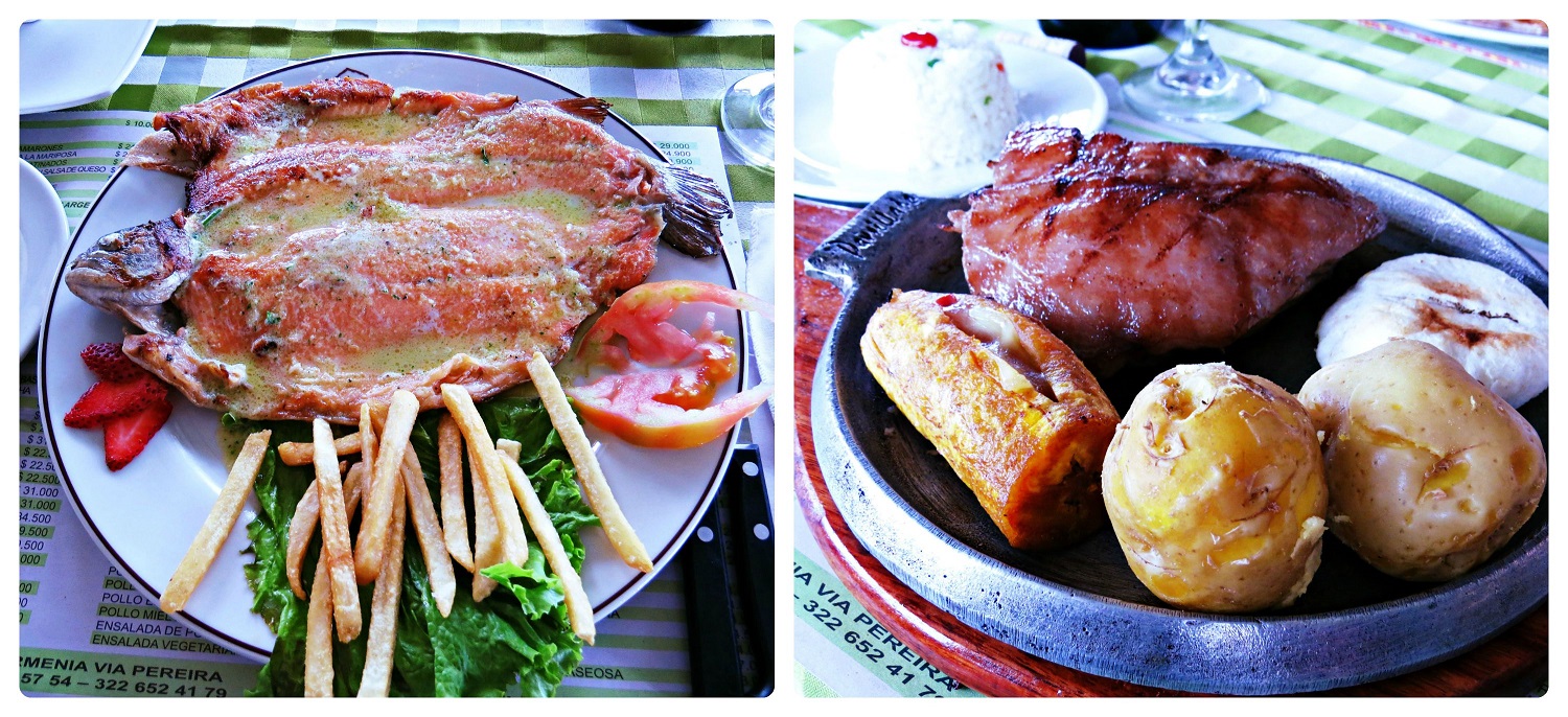 Photos des plats que nous avons commandés