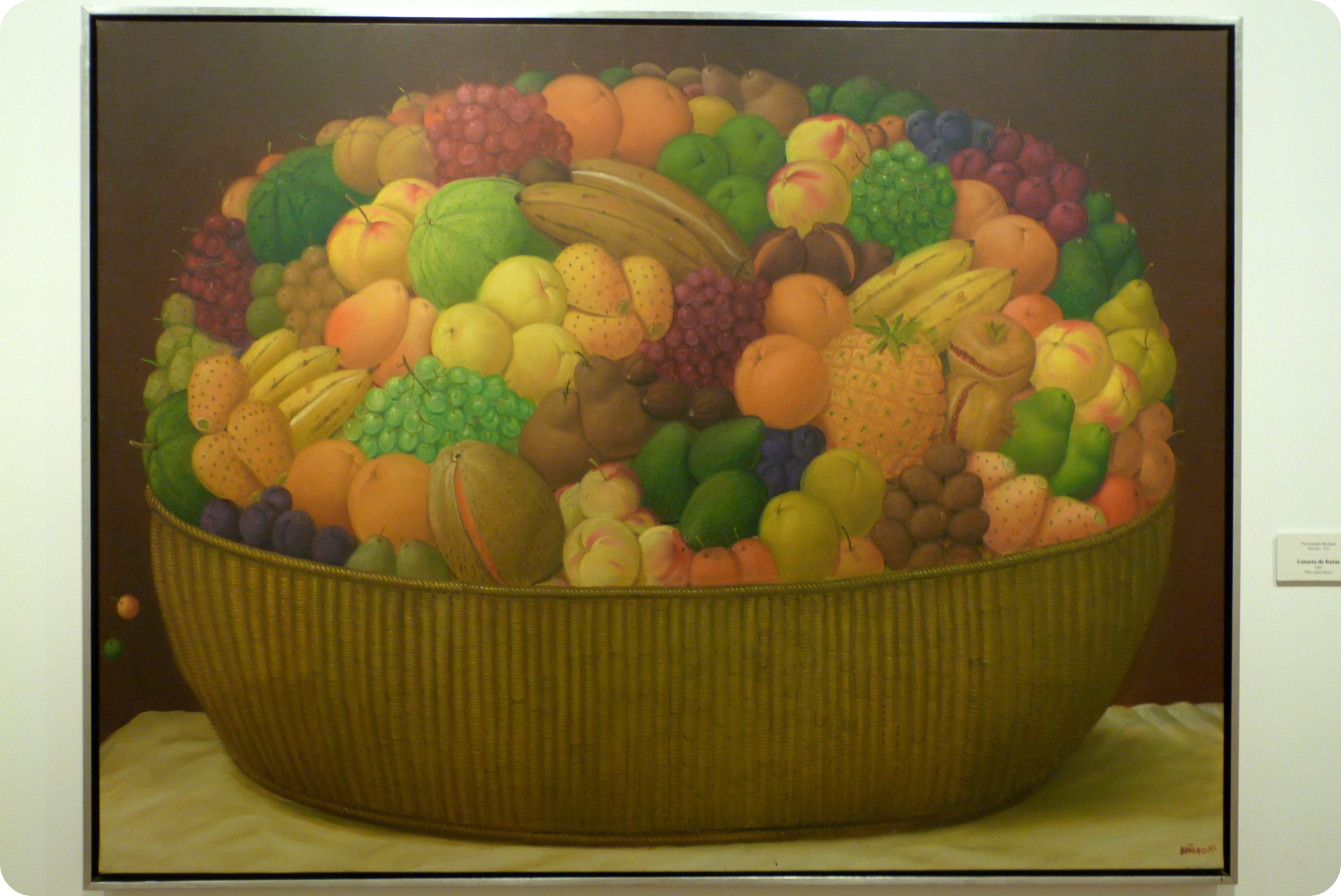 Tableau de Botero du Musée Botero de Bogotá