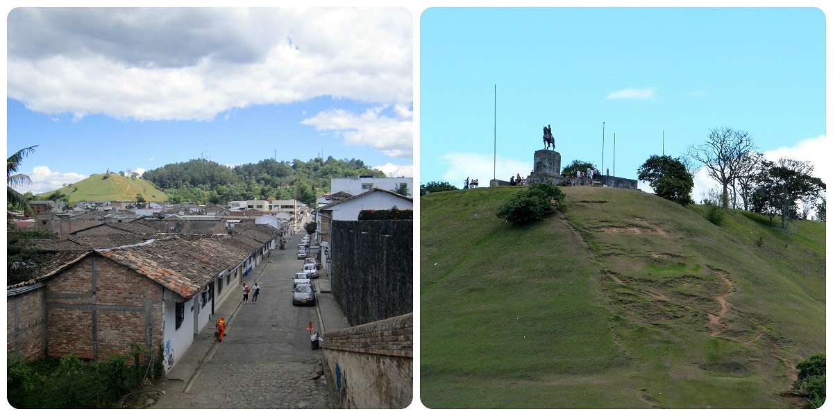 Vue sur le Morro del Tulcán depuis la ville de Popayán