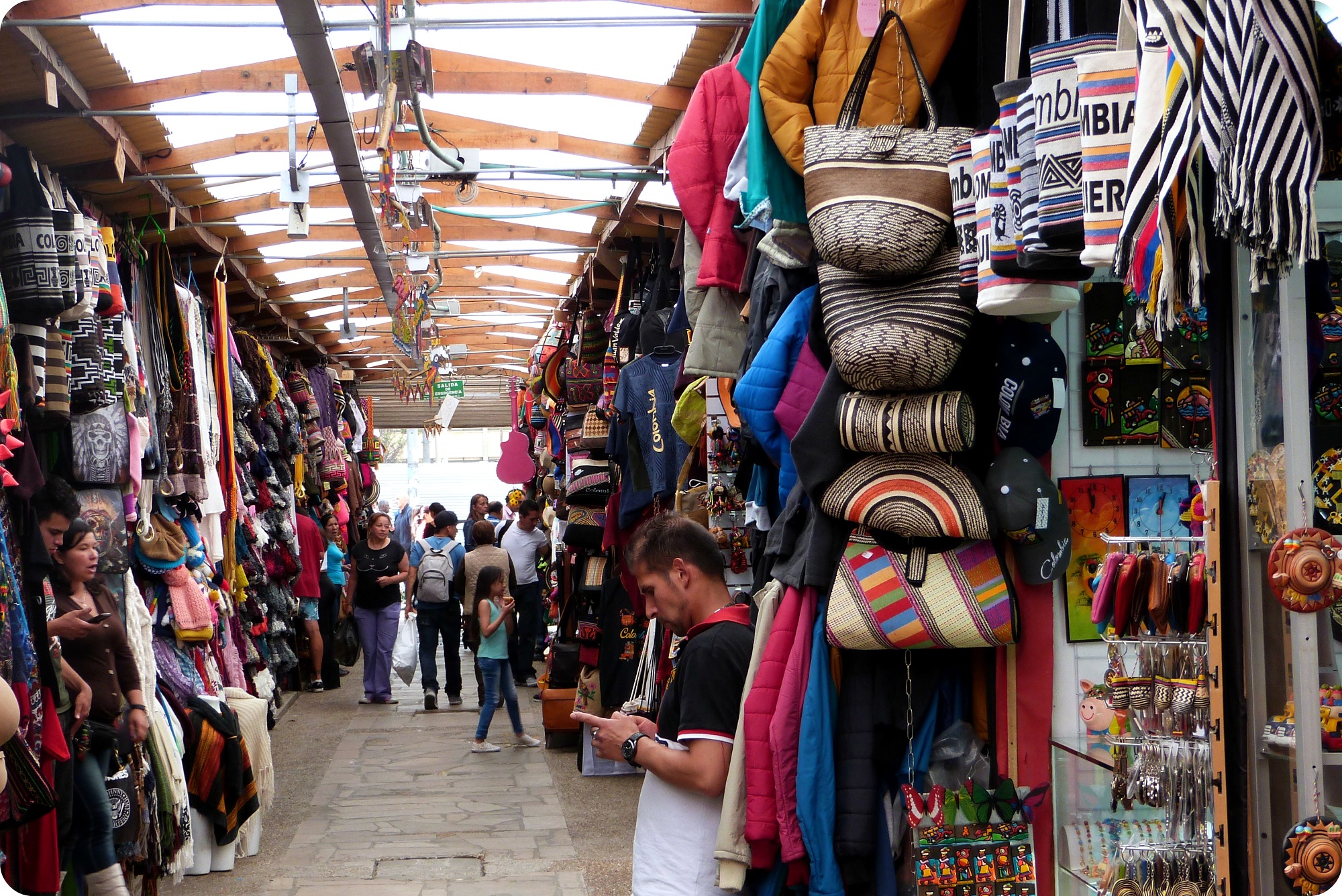 Souvenirs de Bogotá sur la carrera septima