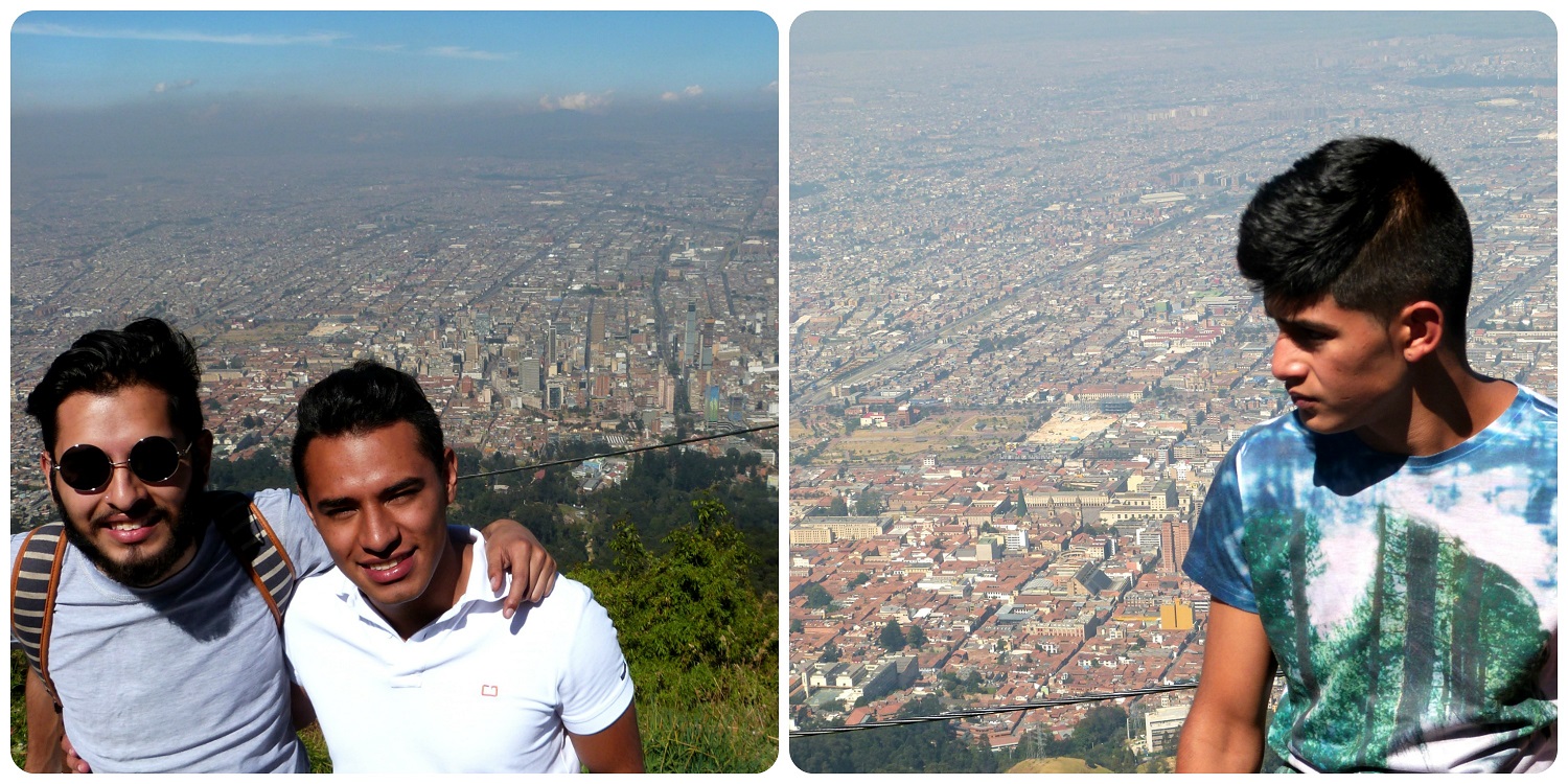 Les cousins de Bogotá en haut de Guadalupe