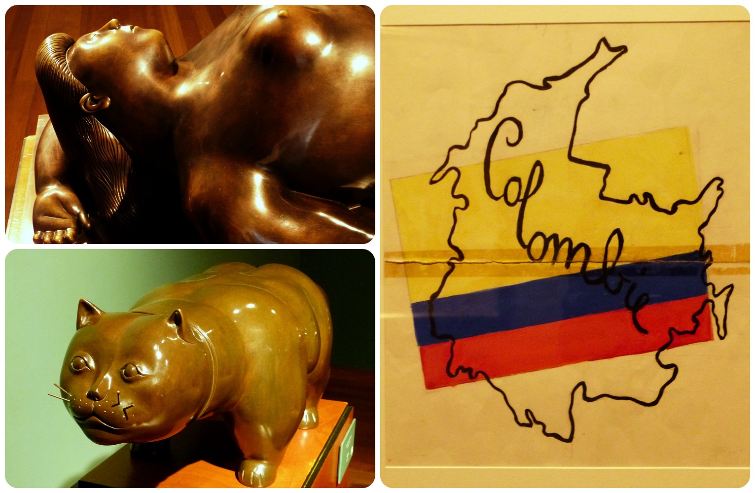 tableau et sculptures au Museo Botero de Bogotá